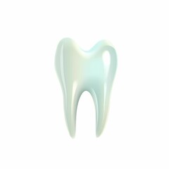 AI generated illustration of a tooth on a white background