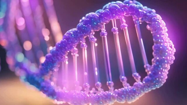 3d render of DNA molecule