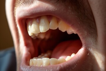 Close-up of Persons Mouth With Missing Tooth