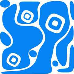 Fluid pattern illustration. Liquify abstract hand drawing design element