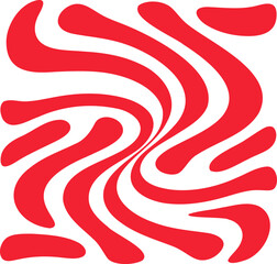 Fluid pattern illustration. Liquify abstract hand drawing design element