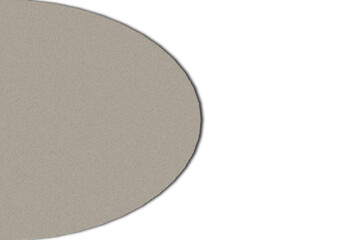 曲線にカットされたザラザラの布