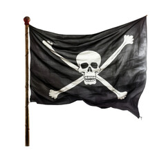 pirate flag transparent background, PNG