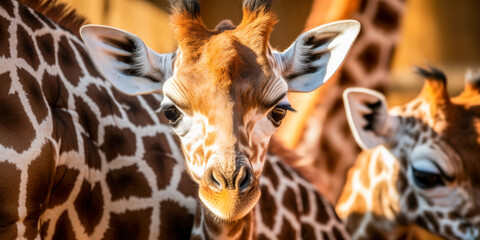 Obraz premium A group of Giraffes