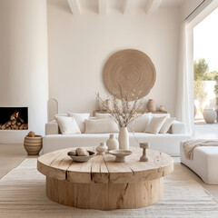 Modern Interior Design: A Cozy and Spacious Living Room with Contemporary Furniture and Stylish Decor