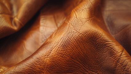 Luxurious Touch: High-Quality Calfskin Close-up