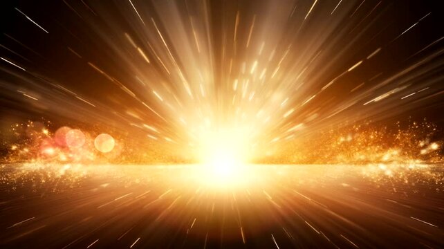 Gold sparkle scene, animated virtual repeating seamless 4k	