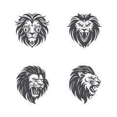 Lion head vector illustration,