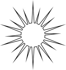 Fototapeta premium Outline sparkle. Shine sparkle illustration. Vector blink star for logo, sparkle clipart