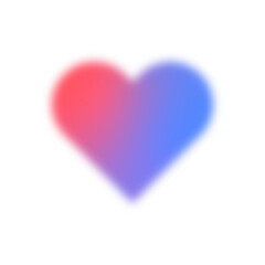 Blurry heart icon.