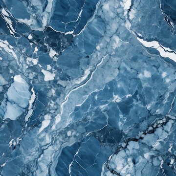 Blue blurred background. Marble stone texture. Surface