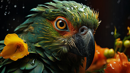 green and yellow macaw