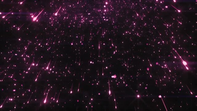 Pink lights galaxy animation background 