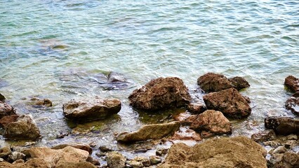 沖縄県那覇空港近くの海辺