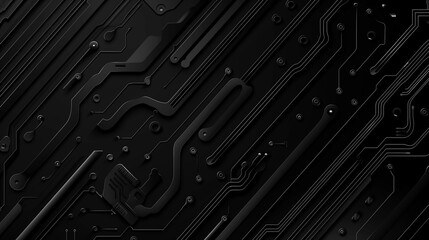 black cyber and tech background