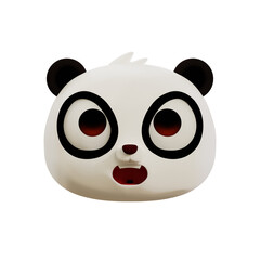 Angry Panda 3D Emoji © arekstd