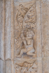 querubin desnudo, claustro del Monasterio de San Juan de los Reyes, Toledo, Castilla-La Mancha, Spain