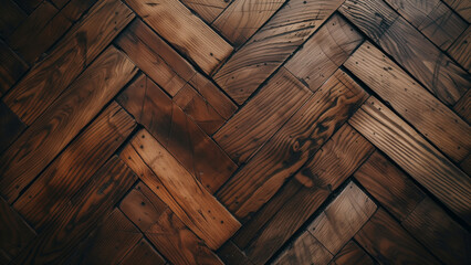 Herringbone Harmony: A Wood Floor Background