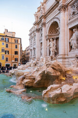 Fototapeta na wymiar Trevi Fountain, monumental fountain of the Baroque, Roma, Lazio, Italia