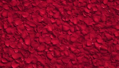 multitude of red rose petals background