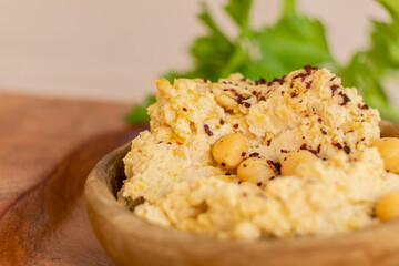 hummus, chickpea puree cream, Spain