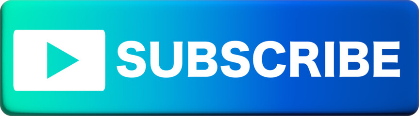 Blue subscribe button icon illustration