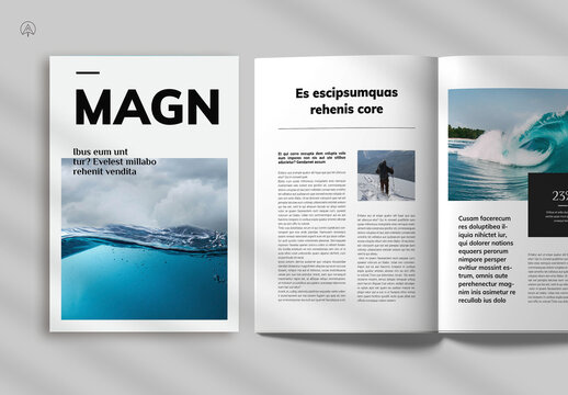 Minimal Magazine Layout
