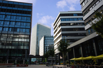 modern office architecture. photo of the street