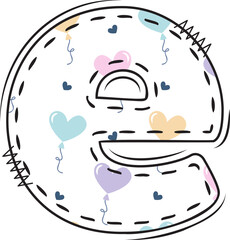 Font of Valentine Day Pastel