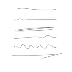 Underline vector illustration of an lines