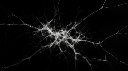 Abstract representation of neural connections - obrazy, fototapety, plakaty