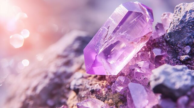 Gemstone Kunzite Closeup, Wallpaper, background
