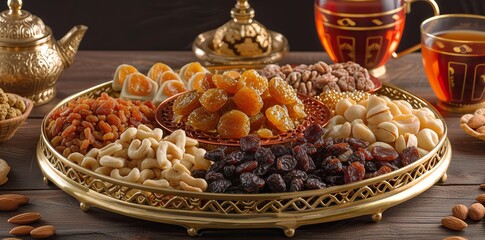 Wholesome Blend of Dried Fruits and Nuts - A Health-Conscious Culinary Delight.