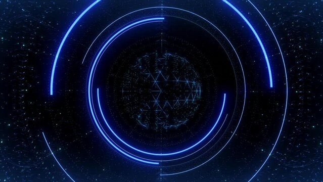 Tech HUD Display Overlay Screen