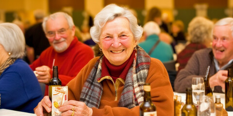 Active seniors, retired people engaged in activities