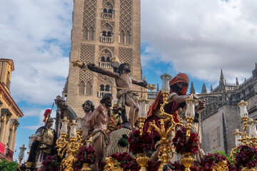 Cristo de la hermandad de la exaltación, semana santa de Sevilla	