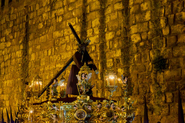 Procesi&oacute;n de Jes&uacute;s del Gran poder en la semana santa de Sevilla
