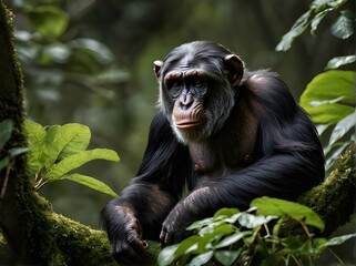 Chimpanzee in nature