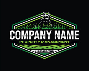 Illustration graphic vector of lawn care, landscape services, grass concept logo design template
