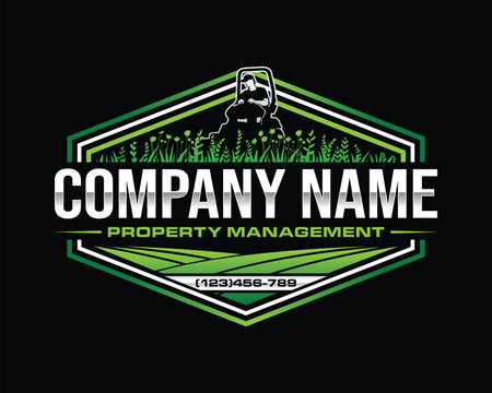 Illustration graphic vector of lawn care, landscape services, grass concept logo design template