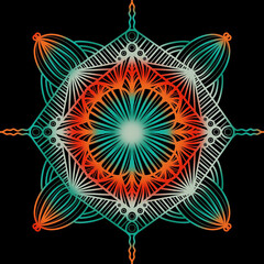 flowers mandala pattern