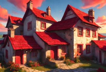 Red brick house 
