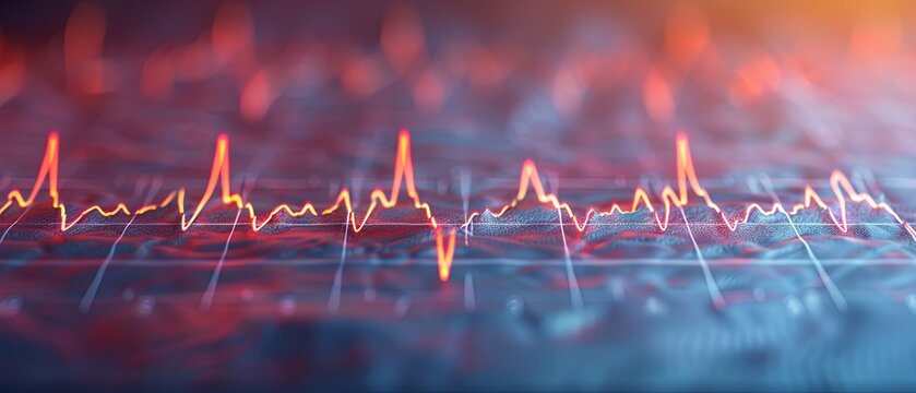 Close-up of Sound Wave With Blurry Background