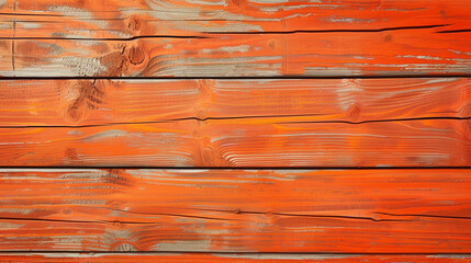 Orange color wooden background