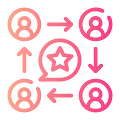 interpersonal gradient icon