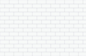 White kitchen tiles background. vector