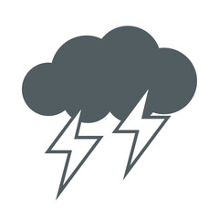 Thunderstorm cloud icon