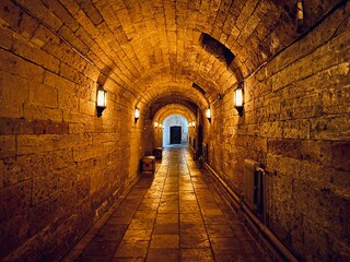 Underground passage in the castle