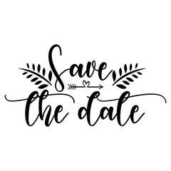 Save The Date SVG Design