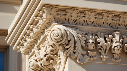 Architectural ornamentation with fine craftsmanship